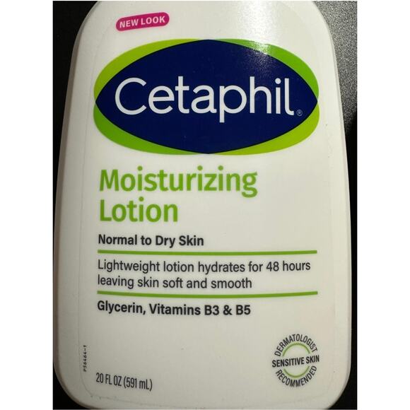NEW Cetaphil Moisturizing Lotion 20 Fl oz, Normal To Dry Skin W/ AVOCADO OIL - Picture 4 of 6